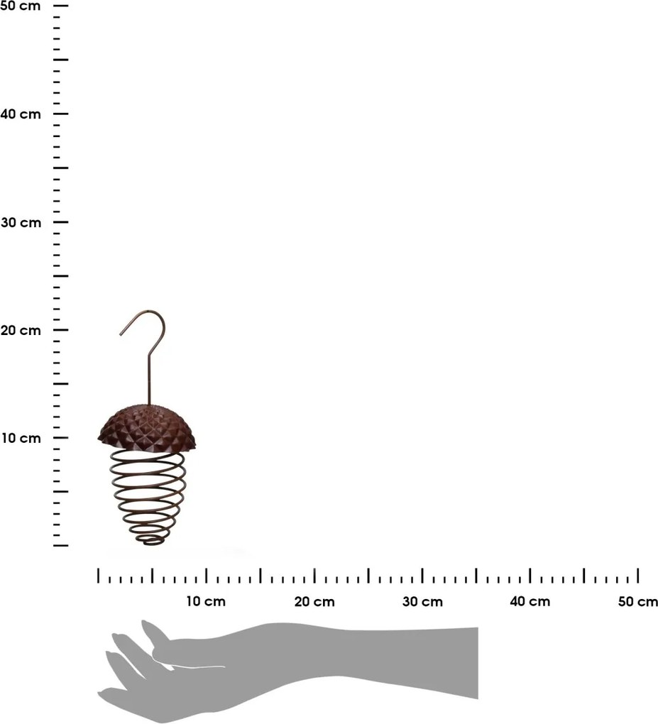 Kŕmidlo pre vtáky Burda 22 cm hnedé