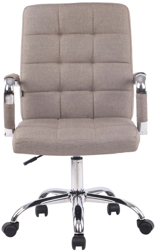 Design-Shop Kancelárska stolička D-Pro látka - Sivo-hnedá (Taupe)