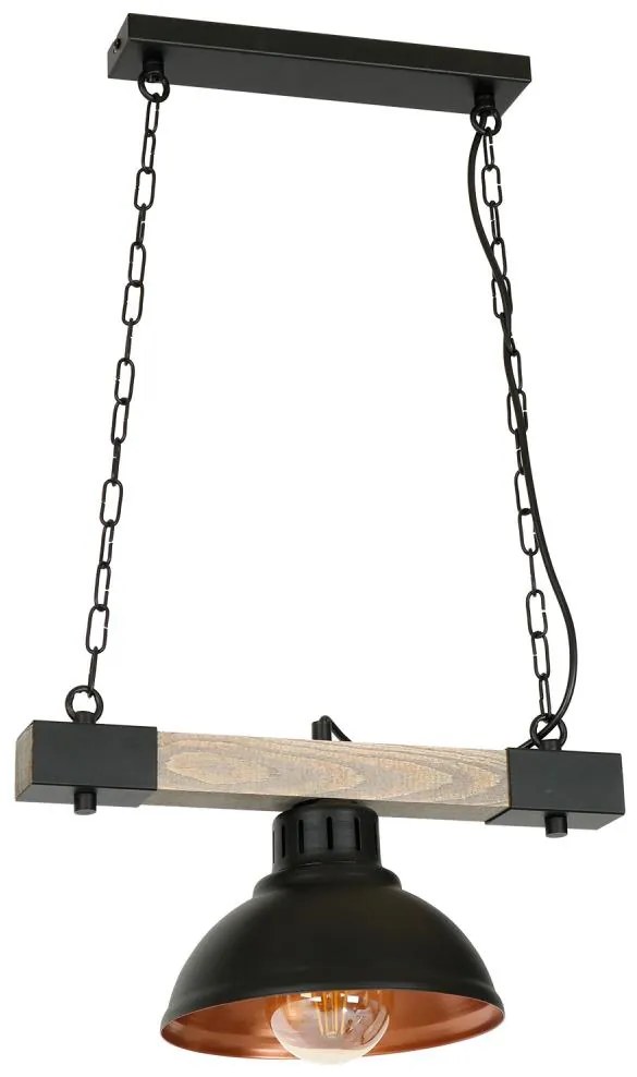 Luster na reťazi HAKON 1xE27/60W/230V