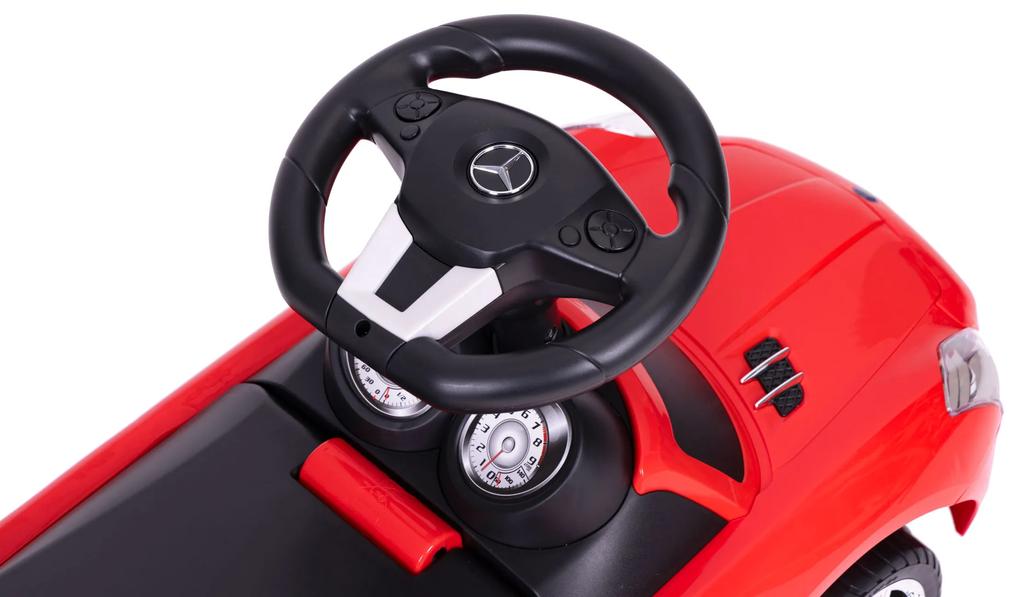 MULTISTORE Červený ťahač Mercedes SLS AMG s červeným pojazdom