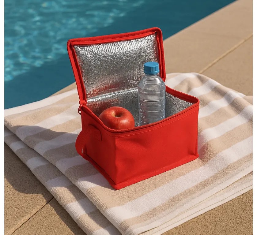 Červená chladiaca taška COOLER 4l
