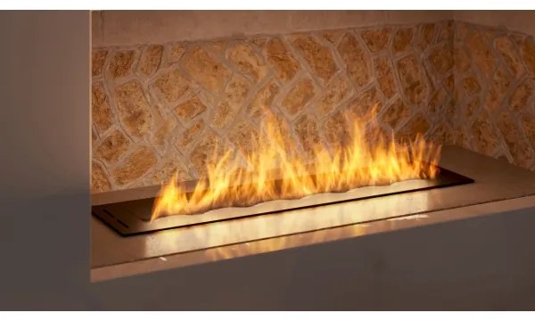 InFire - Vstavaný BIO krb 7,5x80 cm 6kW čierna