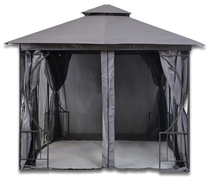 Záhradný altánkový stan 2v1 so stenami s moskytiérou 3 x 3 m