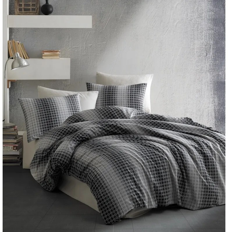 BedTex Bavlnené obliečky Oberon šedá, 220 x 200cm, 2 ks 70 x 90 cm