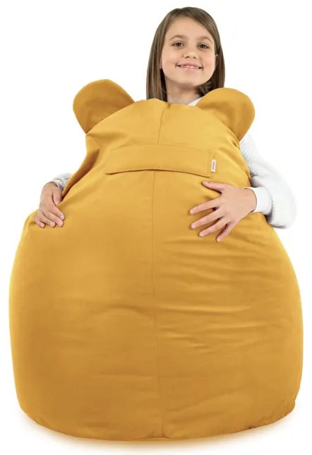 Kreslo pre deti Teddy horčicové