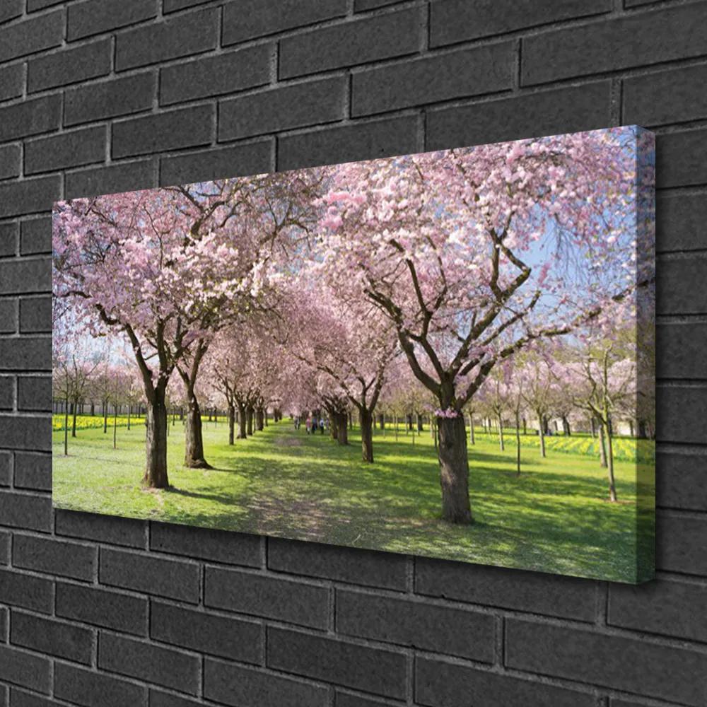 Obraz na plátne Chodník stromy príroda 125x50 cm