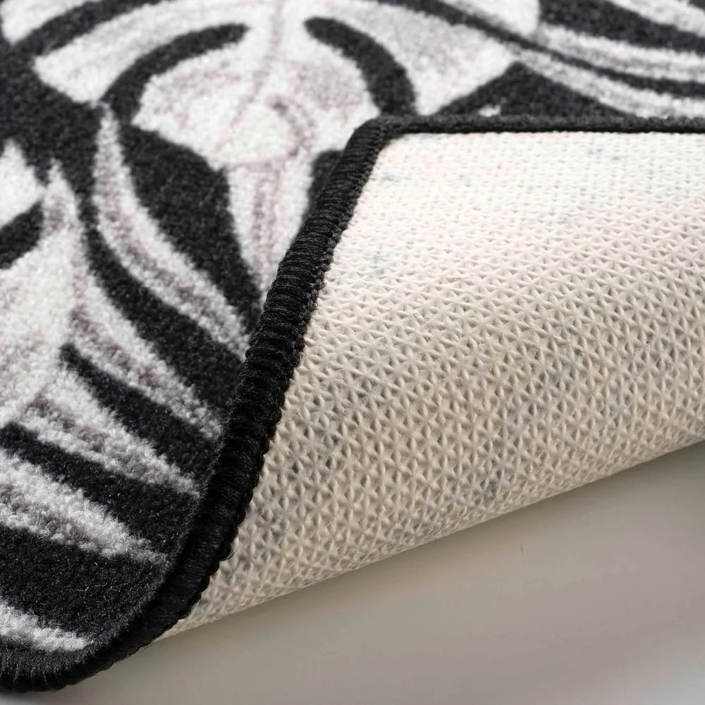 Čierny prateľný behúň 50x120 cm Amber – douceur d'intérieur