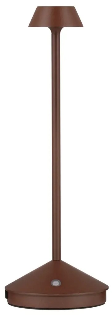 Vonkajšia stolová lampa Lumo hnedá