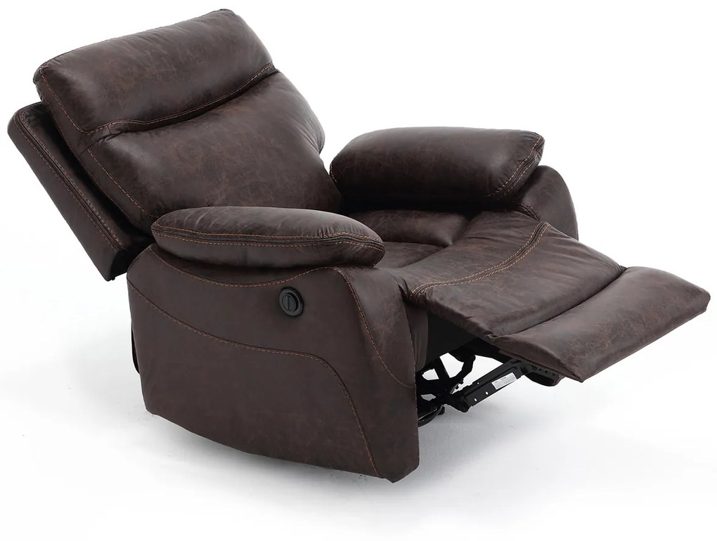 Relax kreslo MULLEN BROWN s elektrickým polohovaním