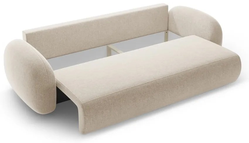 Béžová ženilková rozkladacia/s úložným priestorom pohovka 262 cm Tonale – Cosmopolitan Design