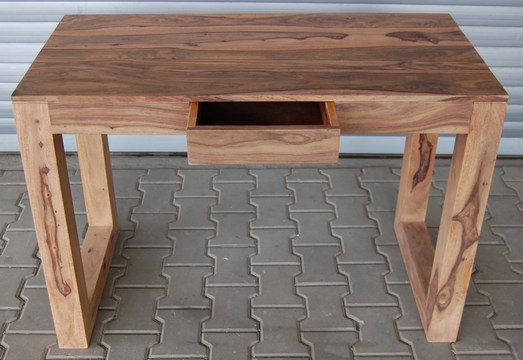 furniture-nabytek.cz - Drevený písací stôl z masívu palisander 110x55x76