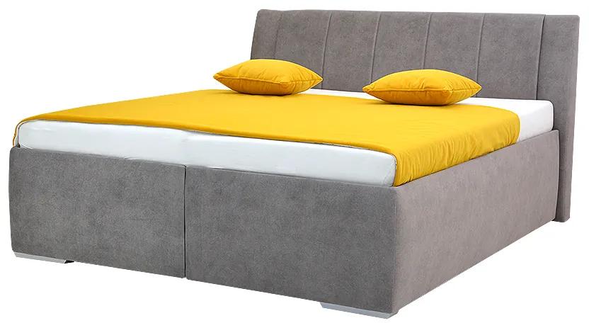 Čalúnená posteľ BEATRIX 180x200 šedá