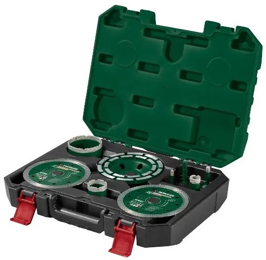 Parkside® Kufrík s náradím na obklady a dlažbu, 9-dielna súprava (100395730)