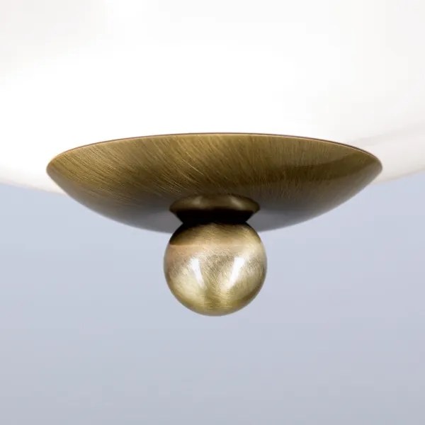 Orion DL 7-672 - Stropné svietidlo LANDHAUS 1xE27/60W/230V pr. 21 cm bronz/biela