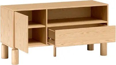 TV skrinka CAJA dub bookmatch 120 cm