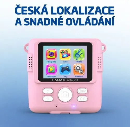 LAMAX InstaKid1 detský fotoaparát, ružová
