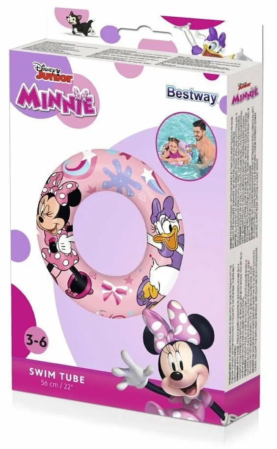 Bestway Nafukovací kruh Minnie, 56 cm, 3 - 6 rokov