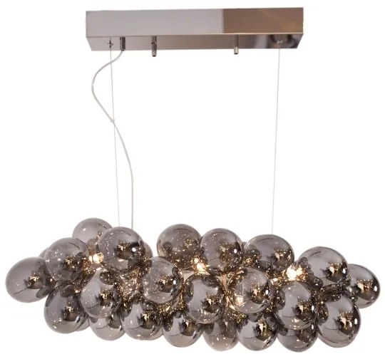 ByRydens 4200880-4505 - Luster na lanku GROSS BAR 8xG9/5W/230V dymová/čierna