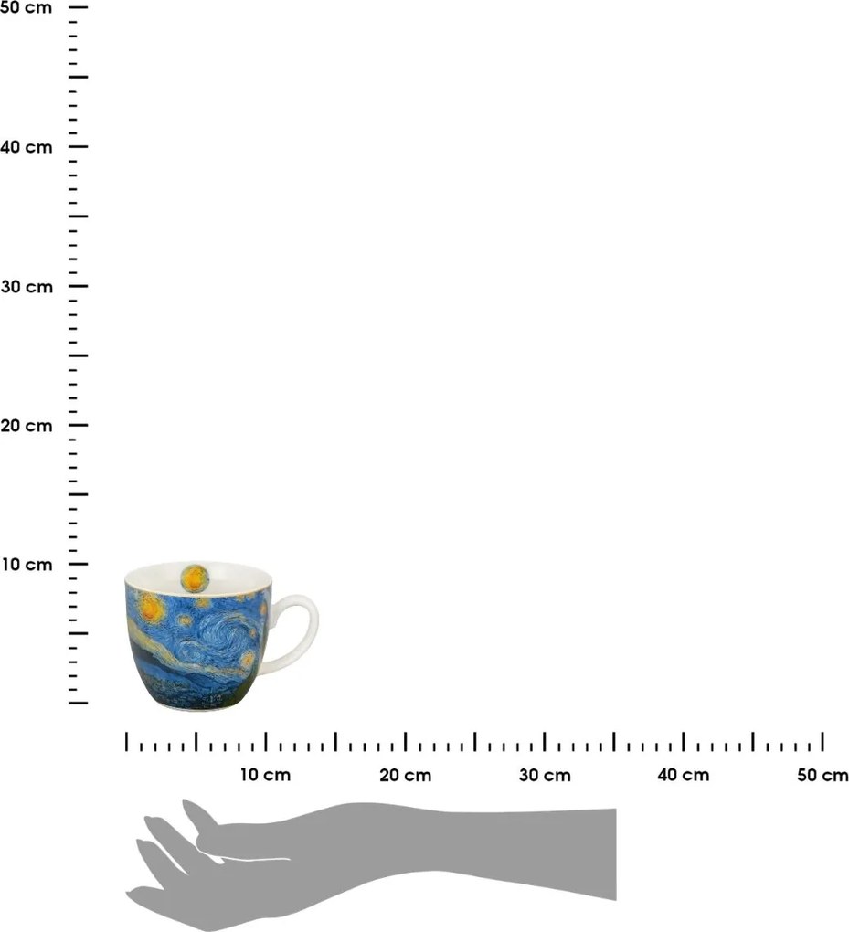 Porcelánový hrnček Van Gogh Starry Night 460 ml