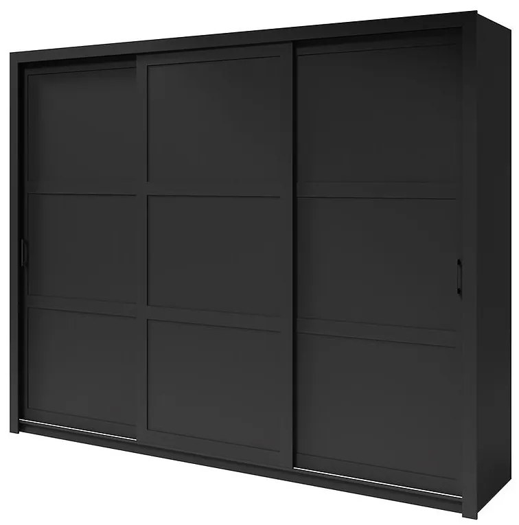 Skriňa Frama 255 čierna rukoväť čierna