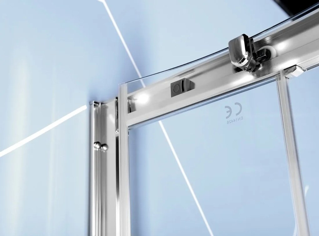 Polysan Polysan, EASY LINE štvrťkruhová sprchová zástena 1200x900mm, L/R, číre sklo, EL2715