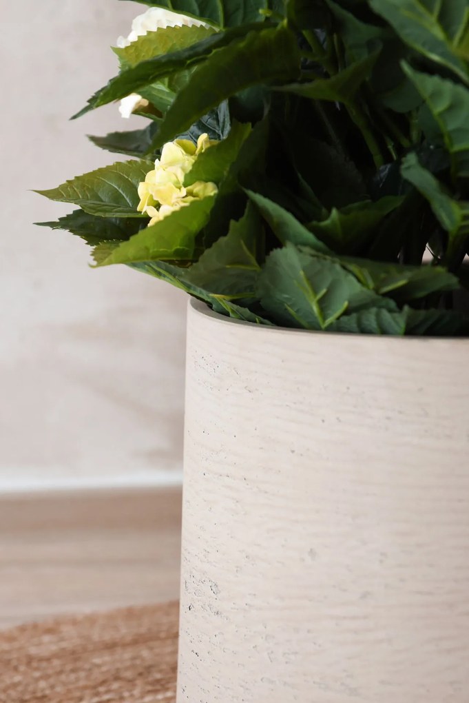 Kvetináč TROPICO, sklolaminát, výška 38 cm, béžová