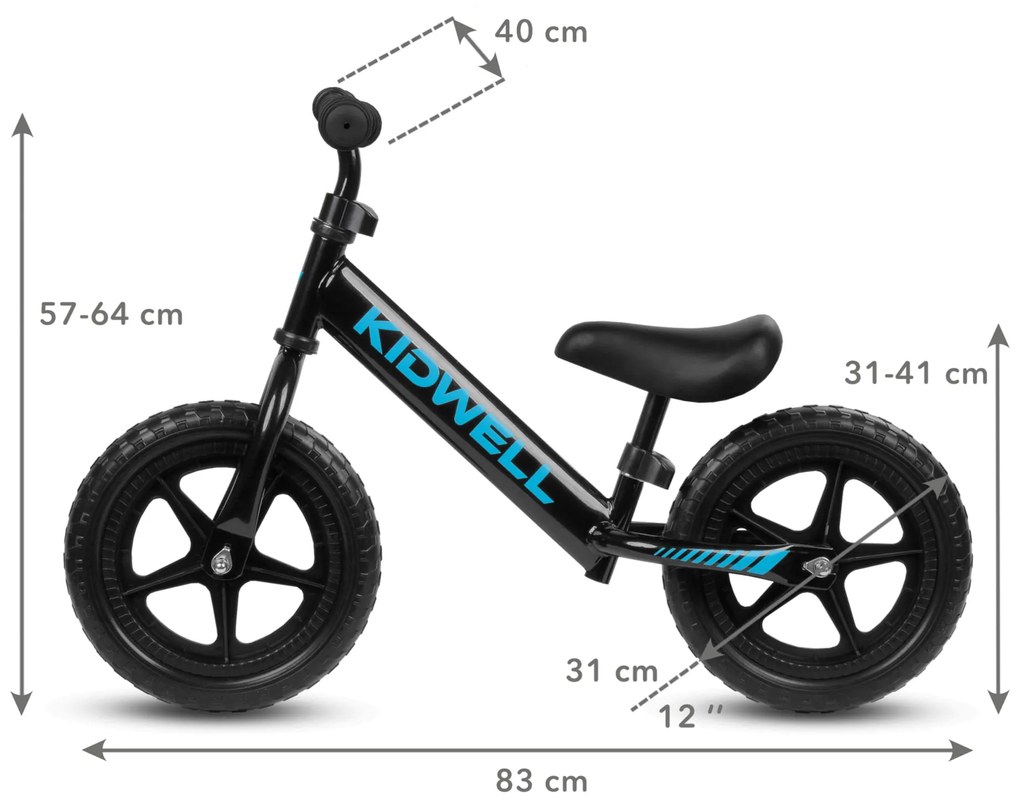 Cykloodrážadlo REBEL Black