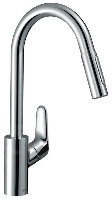 Hansgrohe Focus M41, drezová batéria M4116-H240 s výsuvnou spŕškou, sBOX, chrómová, HAN-73880000