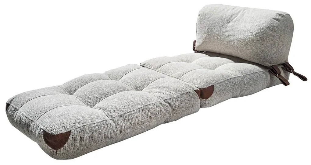 Rozkladacie kreslo Kadife Teddy sivé