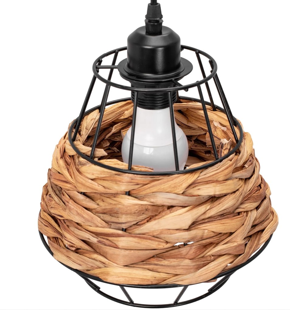 Toolight - Stropné svietidlo E27 60W APP989-1CP, hnedá-čierna, OSW-01047