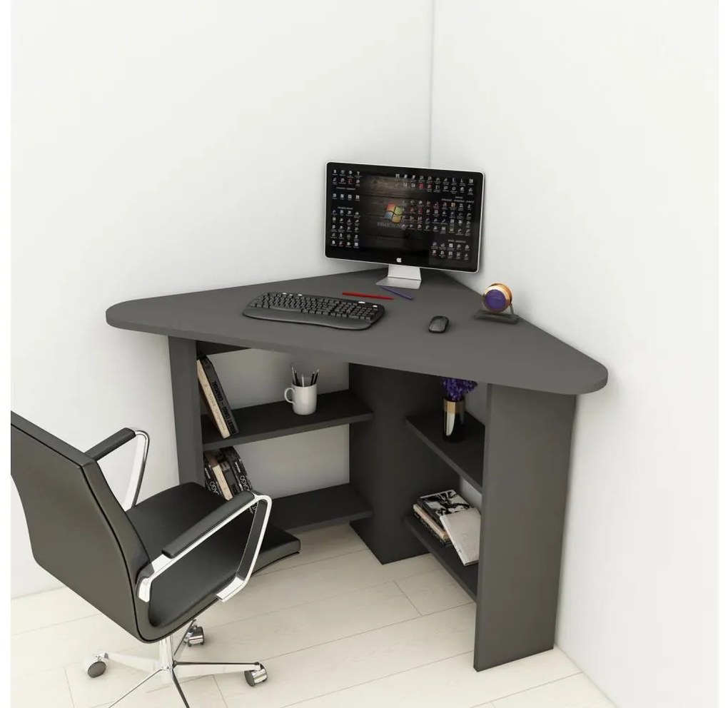 Pracovný stôl CORNER 73,8x80 cm antracit