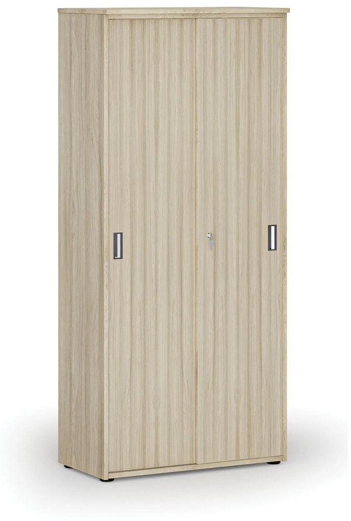 Skriňa so zasúvacími dverami PRIMO WOOD, 1781 x 800 x 420 mm, dub prírodný