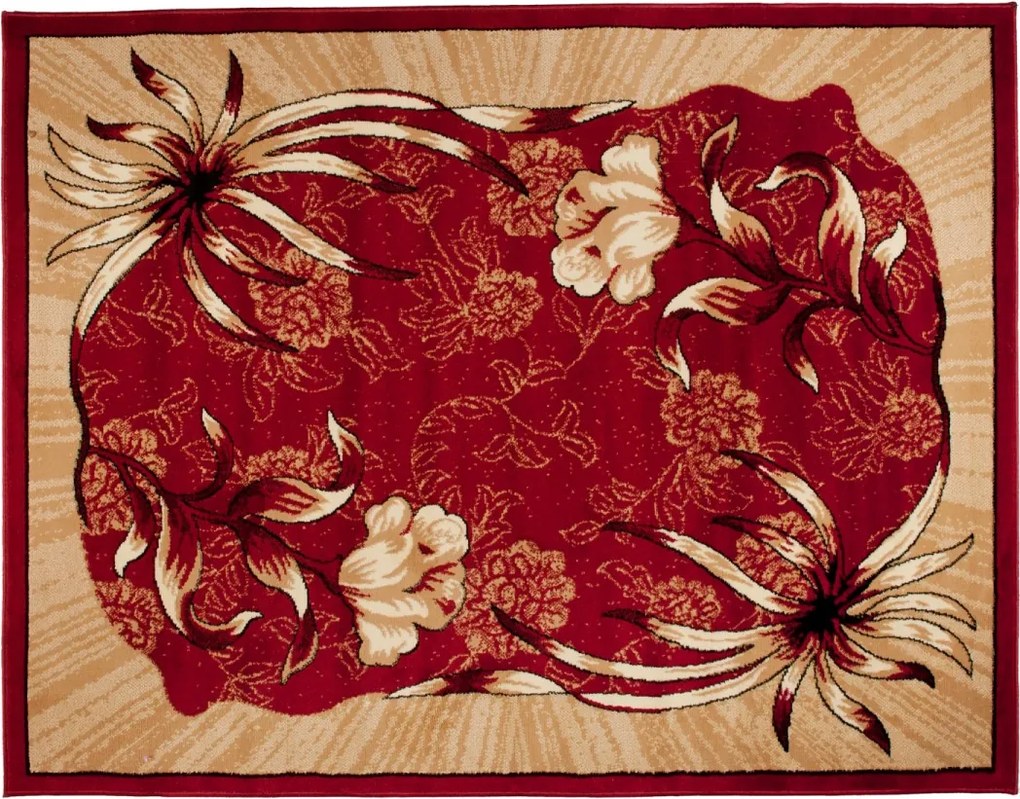 TA Koberec 4491A ČERVENÝ ATLAS PP Rozmer: 250x350 cm