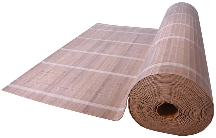 Svetlohnedá bambusová rohož za posteľ - metráž Šírka rohože: 70 cm, Dĺžka rohože: 600 cm