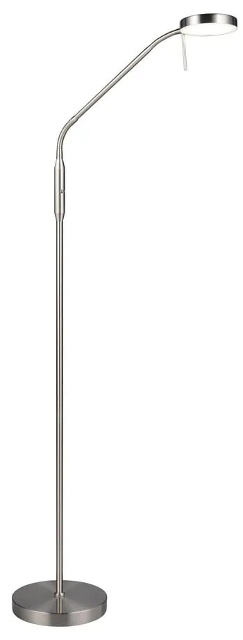 LED stojacia lampa v striebornej farbe (výška 160 cm) Moreno – Reality