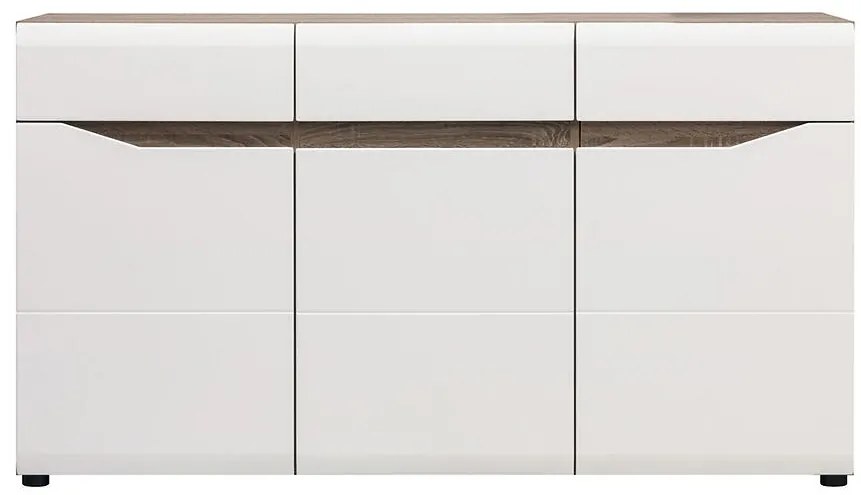 Komoda Lionel Li03 dub S./ biela