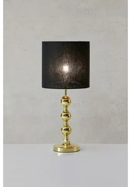 Markslöjd 108574 - Stolná lampa OCTO 1xE27/40W/230V čierna/zlatá