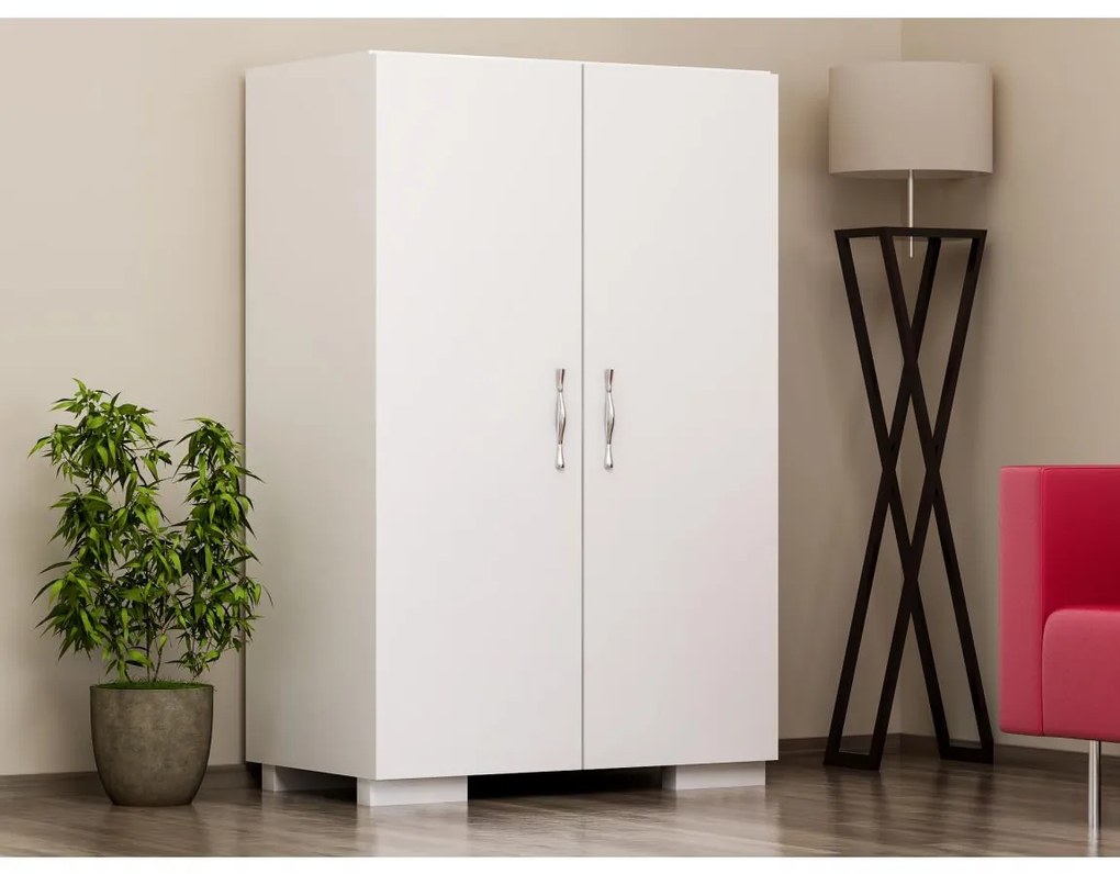 Skrinka na topánky MADA 94x60 cm biela