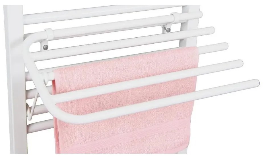 Aqualine - Sušiak uterákov na výhrevné teleso 50 cm biela