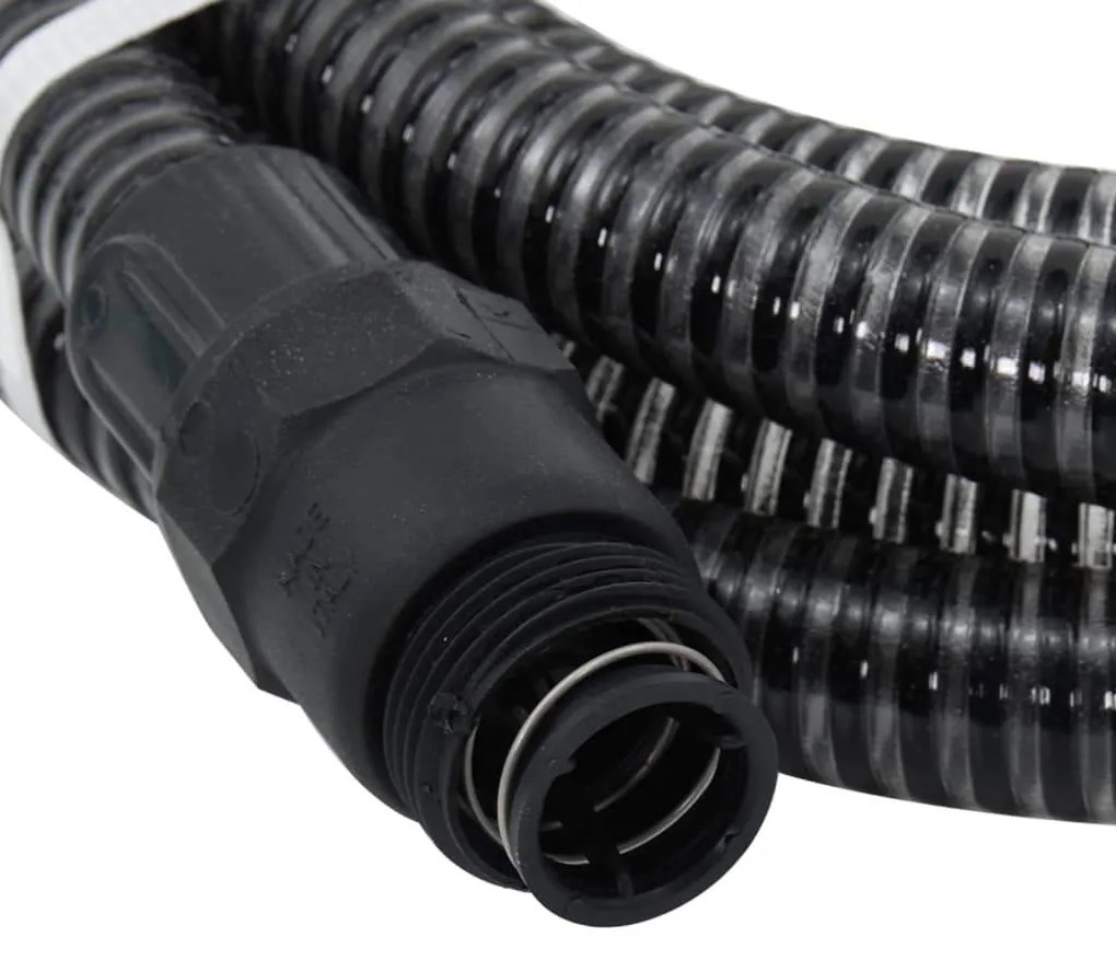 Odsávacia hadica s PVC spojkami, čierna 1" 7 m, PVC