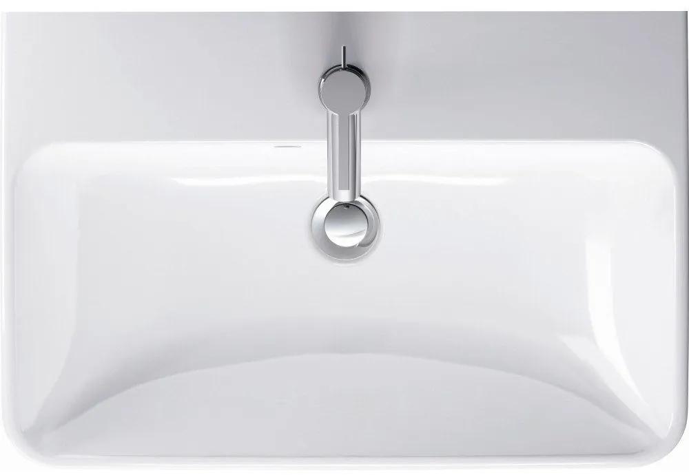 DURAVIT ME by Starck závesné umývadlo Compact, s otvorom, s prepadom, 600 x 400 mm, biela matná, 2343603200