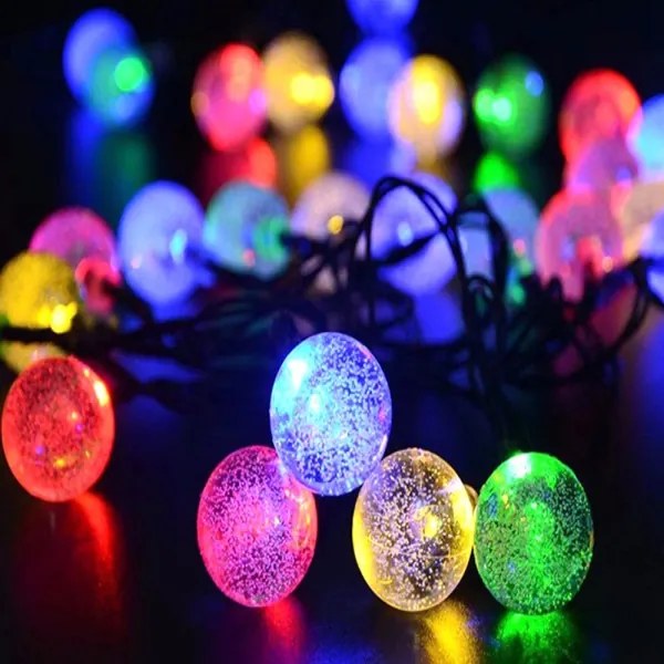 Záhradná 40 LED girlanda 7m farebná