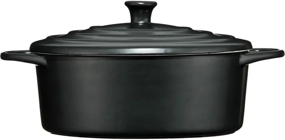 Čierny kameninový hrniec Premier Housewares, 2,5 l