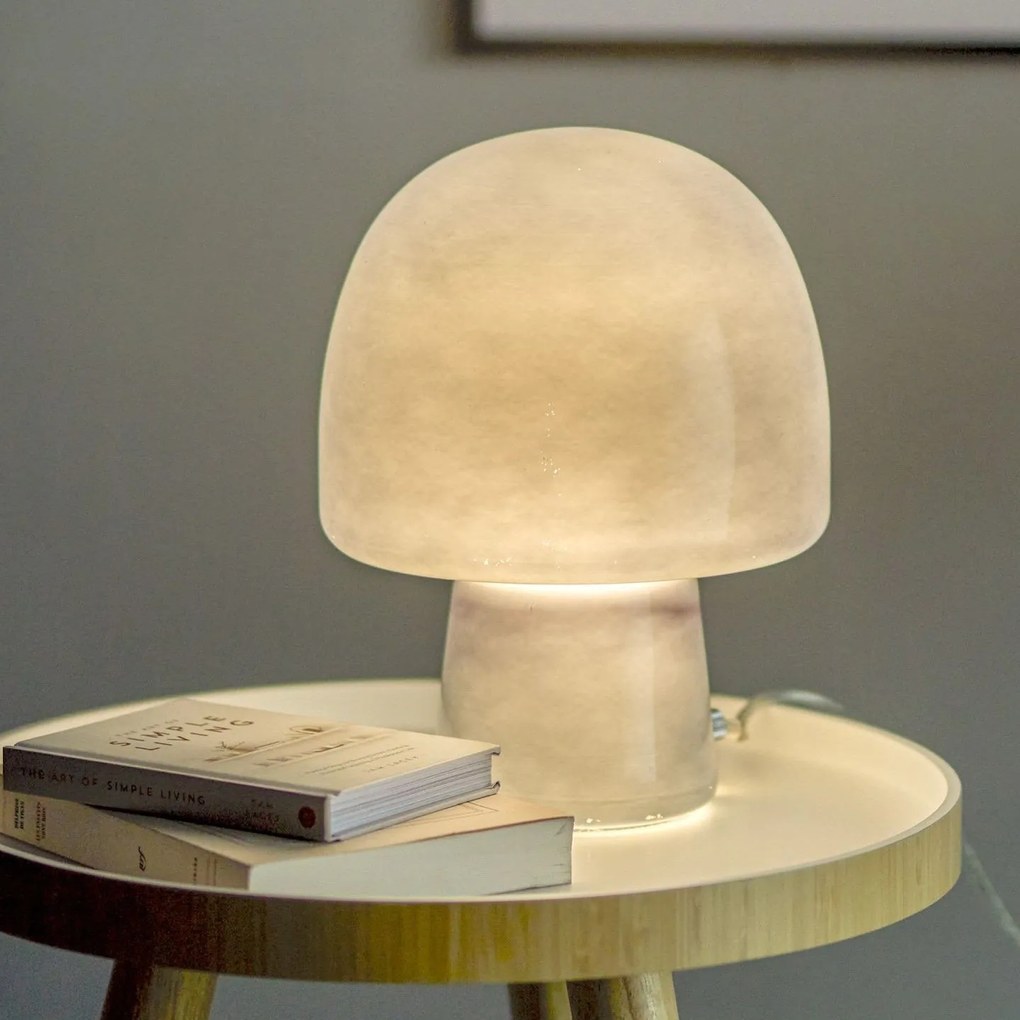 Bloomingville Sklenená stolová lampa Paddy Blue