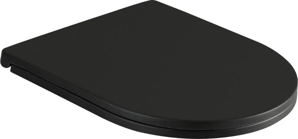 Erga Siena, WC kombi misa s nádržkou vrátane splachovacej súpravy 620x365x820 mm + toaletné sedadlo, čierna matná, ERG-V03-SIENA-RIM-BK