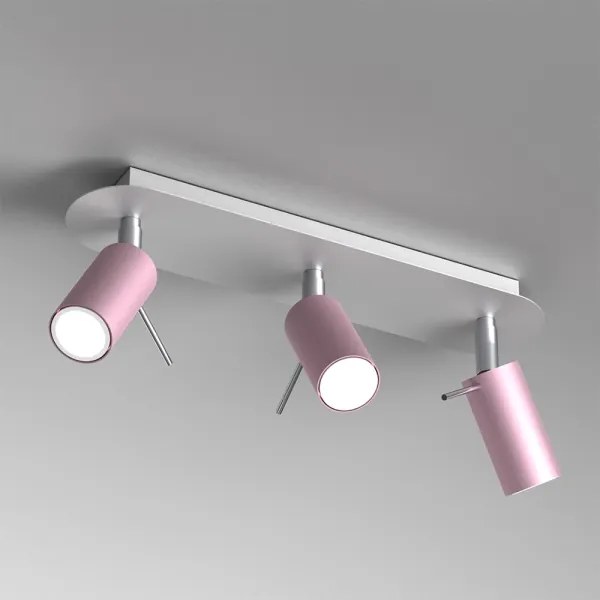 Bodové svietidlo PRESTON 3xGU10/MR11/40W/230V ružová