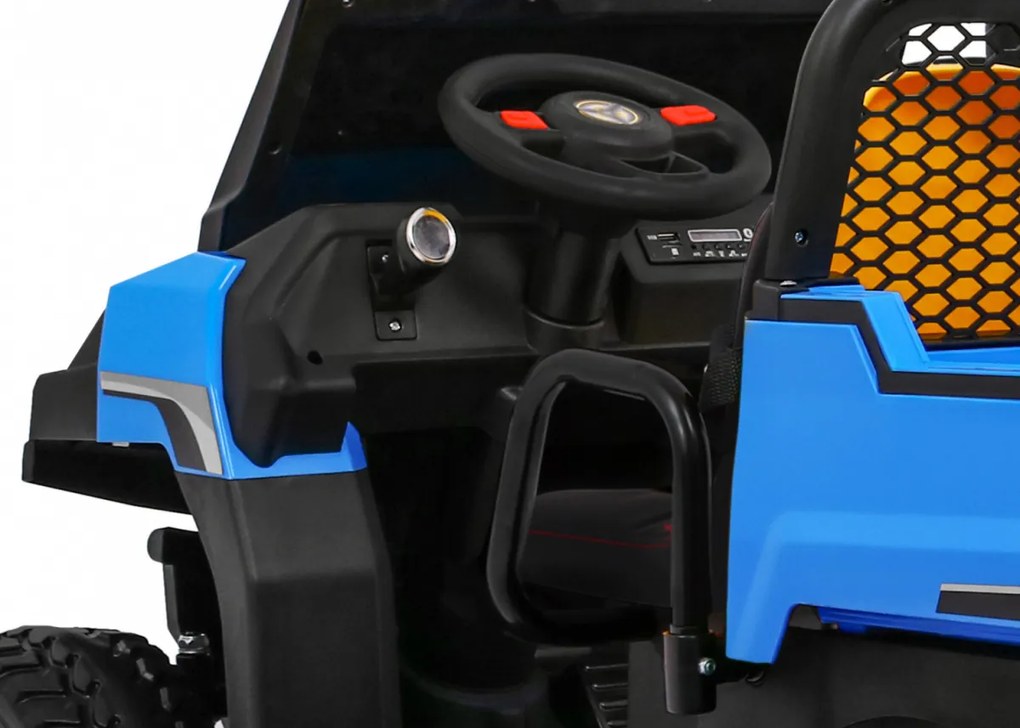 Ramiz Detské nákladné auto Farmer Truck pre 2 deti modré + pohon 4x4 + diaľkové ovládanie + sklápač + LED audio