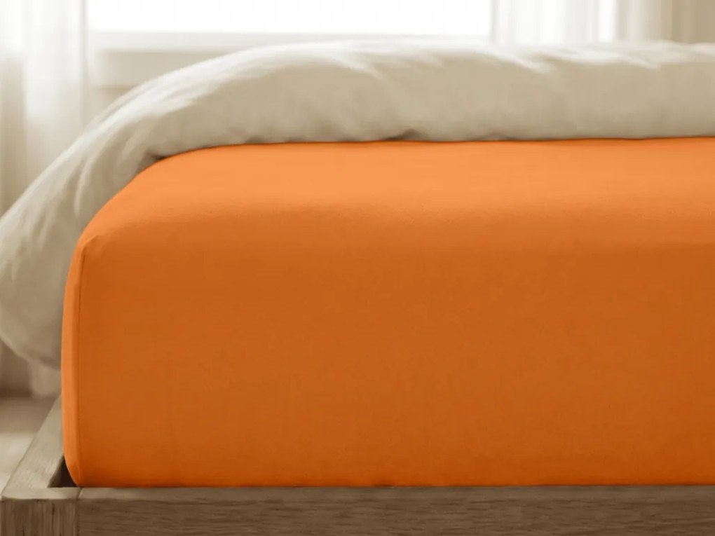 Jersey plachta s lycrou oranžová 180 x 200 cm