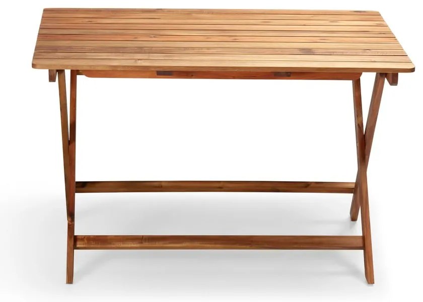 Záhradný stôl z akáciového dreva Bonami Essentials Natur, 88 x 114 cm