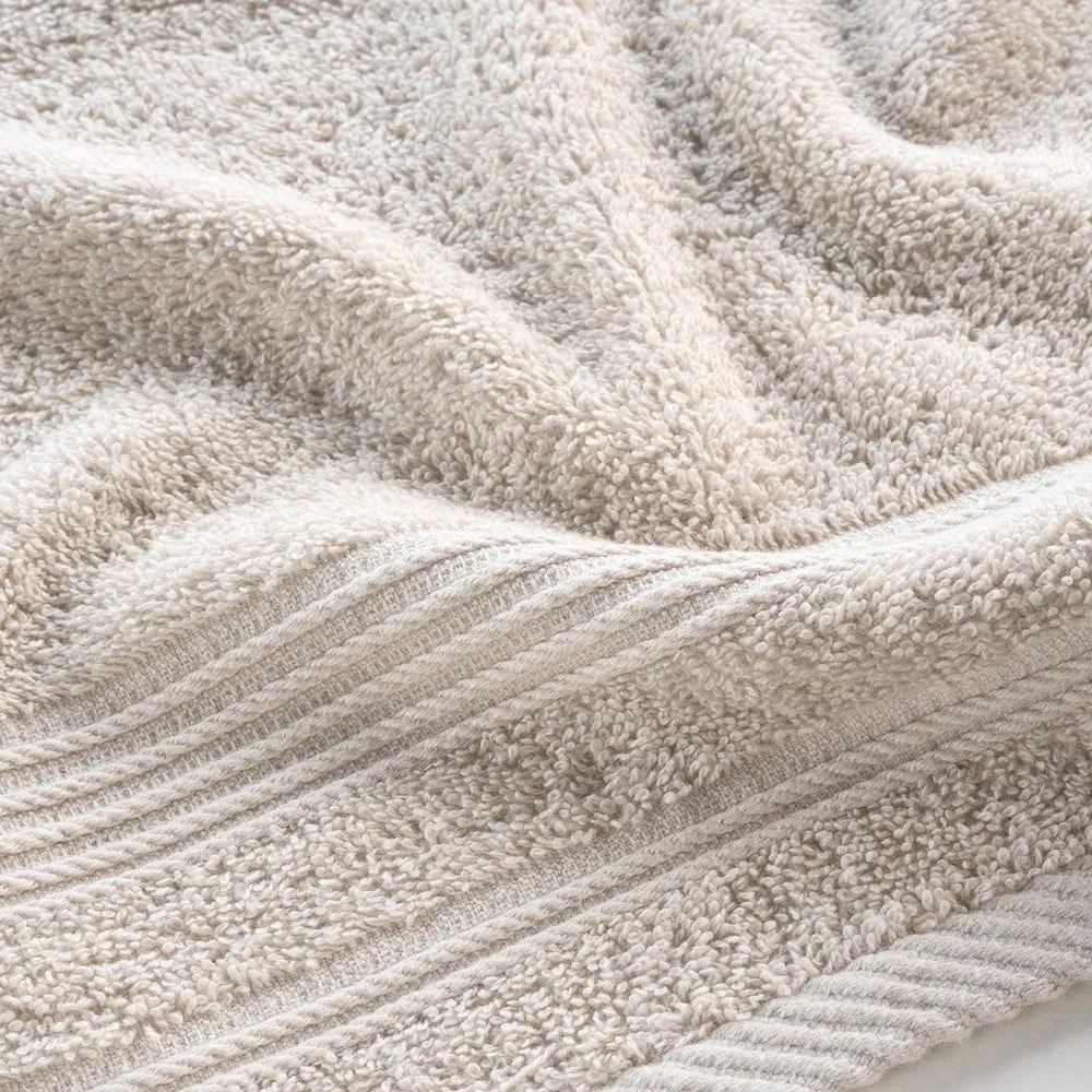 Béžový froté bavlnený uterák 30x50 cm Tendresse – douceur d'intérieur